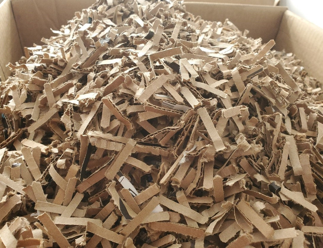 Carton déchiqueté micro-coupé