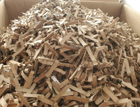 Carton déchiqueté micro-coupé
