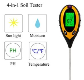 4 in 1 soil reader (Battery included)