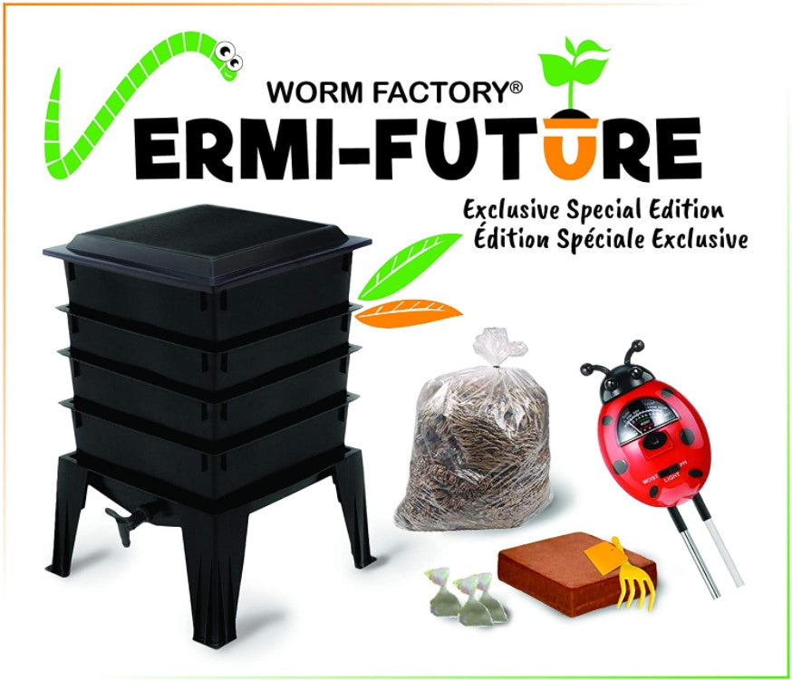 Worm Factory Edition spéciale VERMI-FUTURE exclusive incluant 4 plateaux (Vers à 33%)